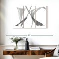 thumbnail image 3 of Elephant Stock Diaphanous Calla Lilies Wall Art - Horizontal Multi Panel Canvas - Living Room Wall Decor - Floral And Botanical Multi Panel - White And Gray Decor By Magda Indigo - 38" x 24", 3 of 8