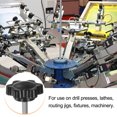 thumbnail image 6 of Uxcell 30 Pieces Star Knobs M4 x 30mm 304 Stainless Steel Threaded Stud 25mm 6-Star Head Clamping Thumb Screw Black, 6 of 7