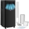 thumbnail image 2 of HOMCOM 10000 BTU Portable Air Conditioner with Sleep, Remote, 24H Timer On/Off, Window Kit, Up to 441 Sq.Ft., Black, 2 of 9