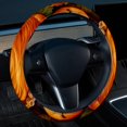 thumbnail image 2 of Thanksgiving Pumpkin Pie 14.5 Inch Printing PVC Leather Steering Wheel Covers Car Wheel Cover Auto Accessories, 2 of 6