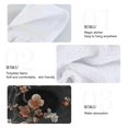 thumbnail image 2 of Yayeee Kitchen Hanging Hand Towels Set of 2 with Loop Bathroom Absorbent Tie Towel, Black Flowers, 2 of 7