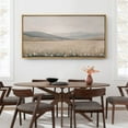 thumbnail image 4 of Large Framed Canvas Print The Abstract Modern Wall Art Decorative Ready to Hang Painting for Living room Bedroom - 60"x30" Natural Frame, 4 of 7