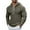 Army Green, variant on Yiaimeir Mens Casual Textured Pullover Hoodie Long Sleeve Half Zip Lightweight Sweatshirt for Everyday Comfort and Style