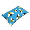 thumbnail image 3 of Binfone Flying Bees Standard Size Pillowcase, Long Staple Pure Cotton Envelope Closure Pillow Cover,14"X20", 3 of 9