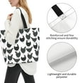 thumbnail image 3 of Honeii Retro Rooster Print Tote Bag for Women, Foldable Tote Bag Large Shoulder Bag Top Handle Handbag for Travel, Work, 3 of 8
