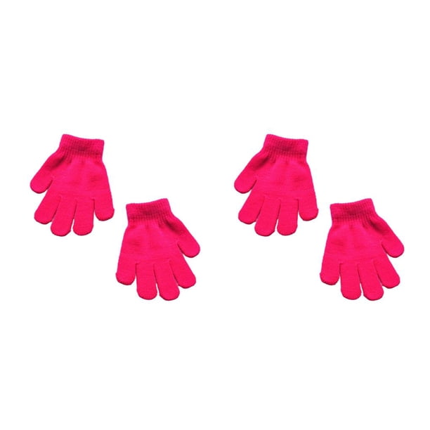Guantes para niños Qarigey 1 par de color sólido estilo simple tejido artesanal