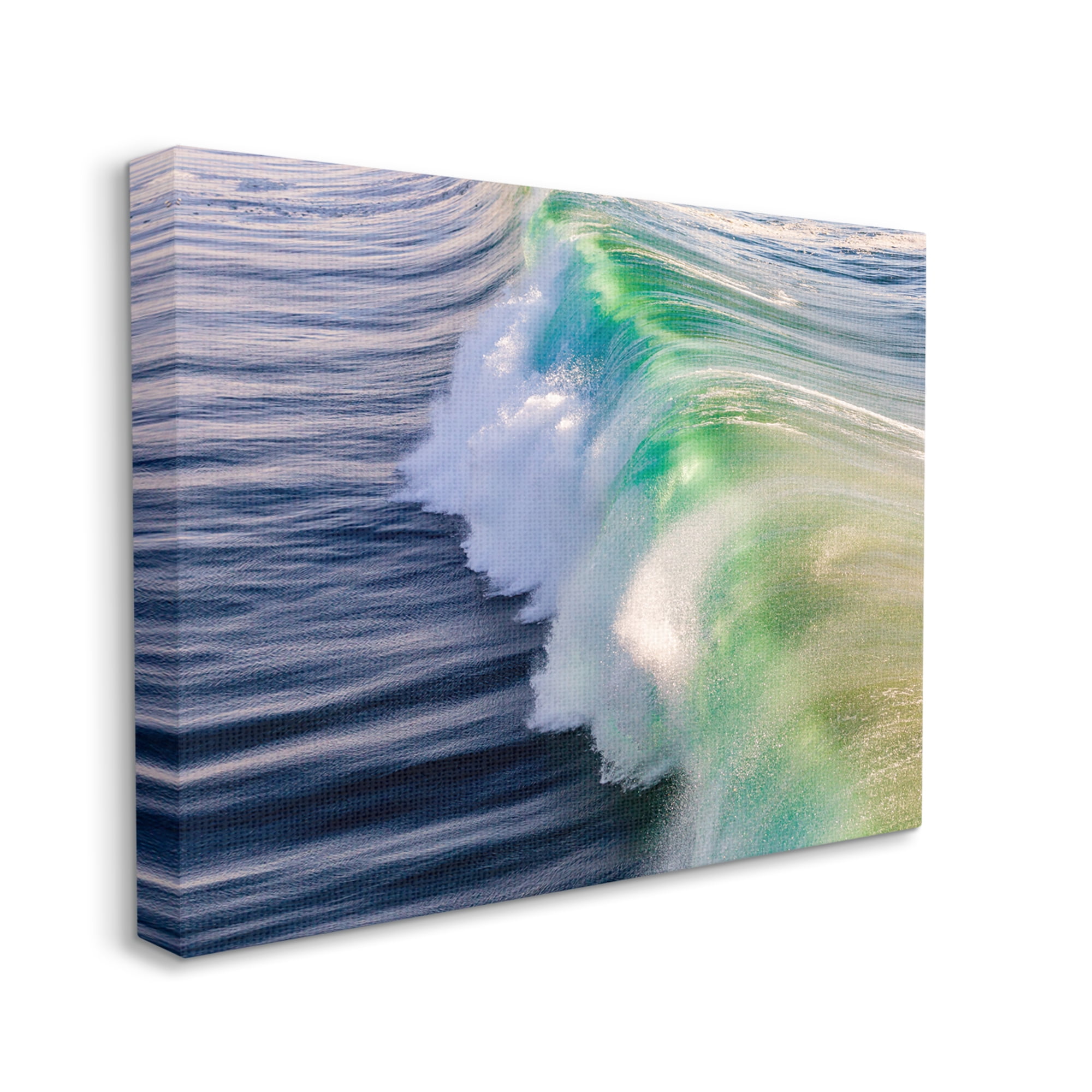 Stupell Industries Rolling Sea Waves Deep Ocean Water Photography Photograph Gallery Wrapped Canvas Print Wall Art, Design by Jeff Poe Photography
