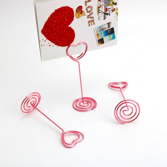 Raindrops 12 Pcs Photo Centerpieces for Tables Pink Love Number Holder