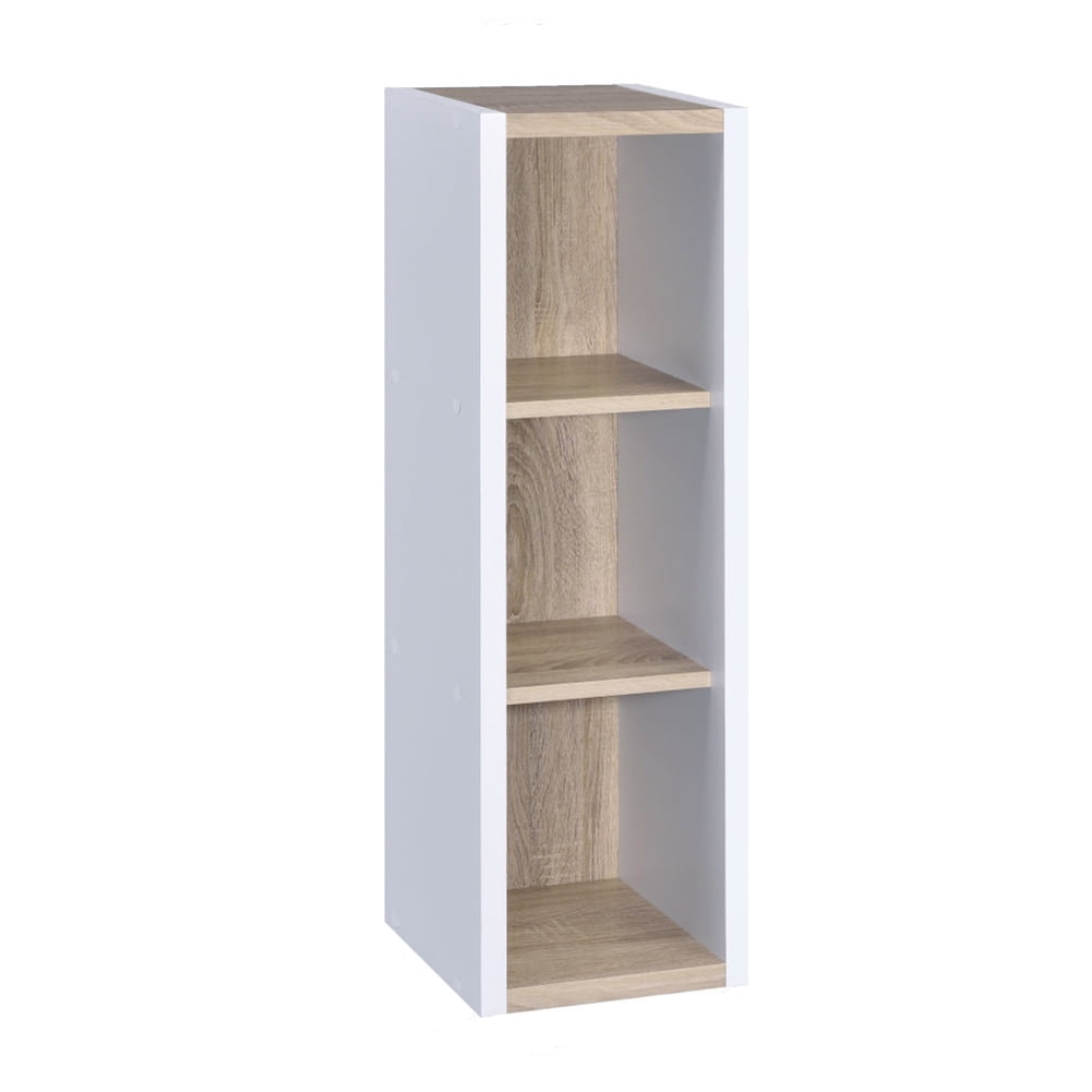Kepooman 4 Layers Modern Reversible Wood Diy Organizer Display Rack for Home Office, Brown Kepooman 4 Layers Modern Reversible Wood Diy Organizer Display Rack for Home Office, Brown