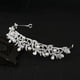 thumbnail image 5 of Zhuge Tiara de boda para novia, diadema de princesa, corona de novia, joyería para el cabello con diamantes de imitación de cristal, decoración para novia, cumpleaños, graduación, boda (plateada), 5 of 5