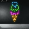 thumbnail image 2 of Glowneon Ice Cream Heart Neon Sign, Ice Cream Led Sign Custom,Ice Cream Heart Light Up Sign, 2 of 4