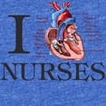 thumbnail image 2 of CafePress - Iheartnurses - Cute Infant Baby Football Bodysuit, 2 of 3