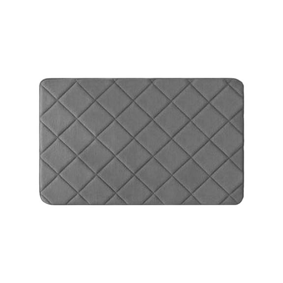 Dvumao Large Bathroom and Shower Mat, 20x32 Inch Checkered Rug, Soft and Absorbent Rug, Machine Washable