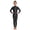 Black, variant on Kids Girls Glossy Metallic Mock Neck Full Length Gymnastics Leotards Ballet Dance Unitard Bodysuit Blue 6