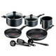 thumbnail image 1 of Batería de cocina T-fal Hard Titanium Plus 10 Piezas, 1 of 4