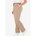 thumbnail image 3 of Woman Within Plus Size Sport Knit Straight-Leg Pull-On Pants, 3 of 5