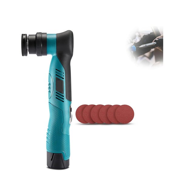 Cordless Mini Polisher 6-Speed Quick Change 1/3in Dual Action Rotary