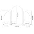 thumbnail image 5 of TOOL1SHOoo Wedding Pole Bracket with Pull Rod and Elastic Cloth Cover,Metal Stand Kit for Wedding/Ceremony/Party Decoration,White, 5 of 11