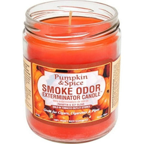 Pumpkin & Spice Smoke Odor Exterminator Candle 13 oz Jar