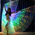 thumbnail image 1 of ZHAOCHENG Nuevas alas LED para adultos, alas de mariposa LED, alas LED que brillan en la oscuridad, disfraces de danza del vientre multicolor, 1 of 5