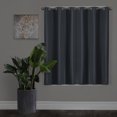 thumbnail image 2 of Better Homes & Gardens Simon Solid Textured Curtain Panel, Navy, 40" W x 63" L, 2 of 6