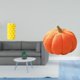 thumbnail image 2 of Jarrón de flores de con cojín decorativo de calabaza para mesa, sala de estar y dormitorio., 2 of 8