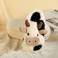 thumbnail image 3 of Cow cotton slippers winter fashion girls anti-slip household couple slippers Home cotton slippers plush thickened warm cotton slippers, 3 of 7