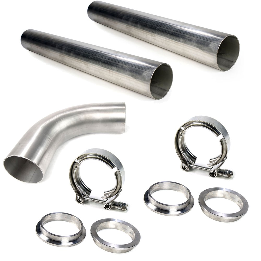 3" 304 Stainless Mandrel Bend Kit 90 Degree Straight Tubing Piping V