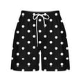BLTIBY 2024 Womens Shorts Casual Summer Print Ladies Drawstring Elastic