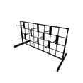 thumbnail image 4 of Only Hangers Black Gridwall Countertop Display with Mini T-Legs - Includes (9) 4" Gridwall Hooks Included - Heavy Duty Panel - 12" x 24", 4 of 5