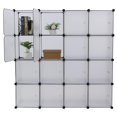 thumbnail image 3 of Zimtown 16-Cube Portable Closet Wire Cube Storage, Modular Bookshelf for Living Room Bedroom, White, 3 of 6