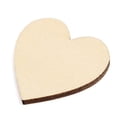 thumbnail image 3 of Ludlz 50 Pcs Wooden Love Heart Shape DIY Hanging Heart Plain Decoration Crafts, 3 of 4