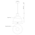thumbnail image 2 of Kuzco Lighting 493516 Irving 16" Wide Pendant - White, 2 of 2