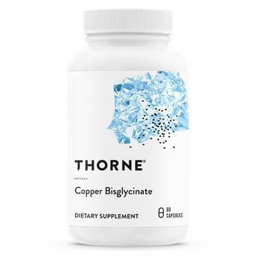 THORNE Copper Bisglycinate - Well-Absorbed Trace Mineral Supplement - 60 Capsules