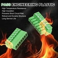 thumbnail image 4 of Uxcell 1 Set 7 Pin 3.81mm Pitch PCB Mount Screw Terminal Block Connector, Right Angle Pluggable Phoenix Plug for DIY Electronics Audio Power Modules 26-16AWG Cable, 4 of 7