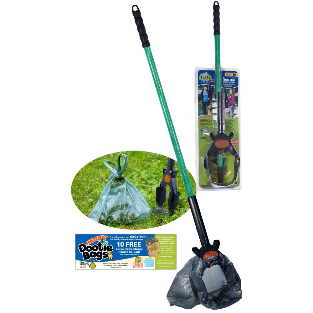GoGo Stik Totally Clean XP Pro Pooper Scooper. All Dogs. 37" Use Store