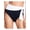 Black, variant on Women's Black Stretch Bikini Lined Moderate Coverage Tie Bel Air High Waisted Swimsuit Bottom 12