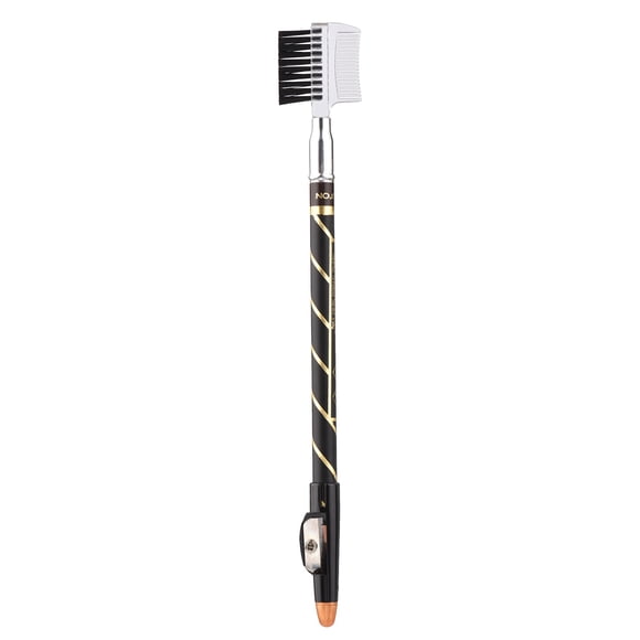 2 In 1 Double-sided Eyebrow Pencil for Drawing Eyebrow Shape Long-lasting Waterproof Sweatproof Eyebrow Color Pencil with Sharpener Makeup Tools