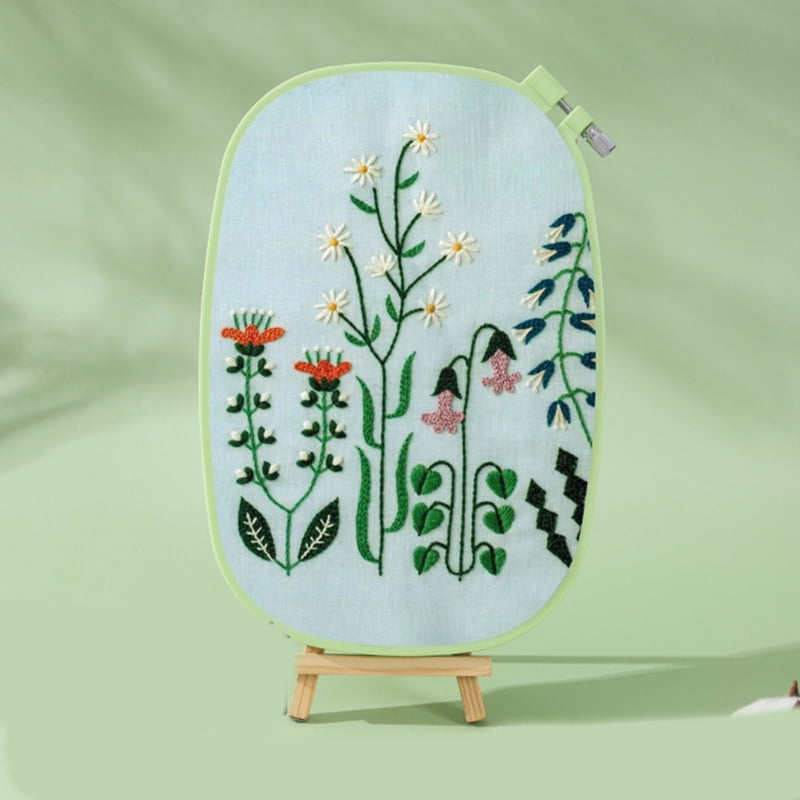 5 Pcs Square Embroidery Frames Candy Color Embroidery Hoop for Craft Enthusiasts