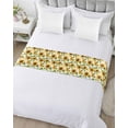 thumbnail image 5 of Xipuska Sunflower Bed Runners for Queen Size Bed, Decorative Bed Throws for Foot of Bed, Watercolor Summer Botanical Yellow Bed Runner Sofa Throw Bedding Scarf Protector Slipcover for Bedroom/Hotel, 5 of 6