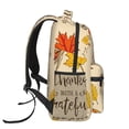 thumbnail image 3 of Easygdp Thanksgiving With A Grateful Heart Mochila Ergonómica Versátil para Laptop - Múltiples Bolsillos, Correas Ajustables, Unisex para Escuela, Viajes y Actividades al Aire Libre-One Size, 3 of 5