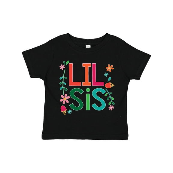 Inktastic Lil Sis Girls Sister Announcement Girls Toddler T-Shirt