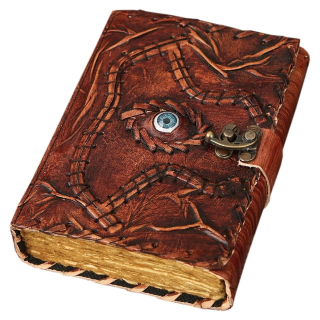 Libro de hechizos Spell Book Hocus Pocus, cuaderno de cuero, 10 x 7 pulgadas