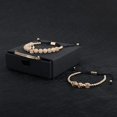 thumbnail image 2 of Pulseras de cuentas de oro, brazalete de moda con dijes de lujo, conjunto de pulseras apiladas reales para hombres y mujeres, el regalo perfecto para quienes amas, 2 of 5