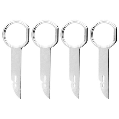 

Azhf New Arrivals 4pcs Radio Removal Tool Car Accessories Stainless Steel Outdoor Extraction Tools