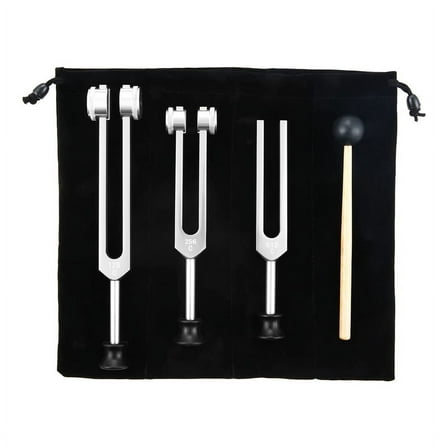 3Pack Tuning Fork Set(128Hz, 256Hz, 512Hz) Tuning Fork Kit for Healing, Chakra, Sound y4785