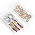 thumbnail image 4 of Kdxio Retro Floral Butterfly Toddler Utensils Set - Kids Silverware Set, Set Kids Utensils Set with Case for Preschooler Children, 4 of 8