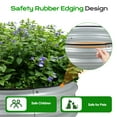 thumbnail image 2 of Aoodor 9" Tall 30" Metal Raised Garden Bed Kit, 2 Pack Outdoor Round Planter Box for Vegetables, Flowers, Herbs, Silver, 2 of 8