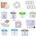 thumbnail image 2 of Activated Carbon Filter Element For Pet Water Dispenser Coconut Shell Ion Resin Filter Cotton For Cat Dog Water Fountain Filters, 2 of 7