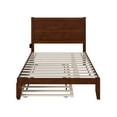 thumbnail image 4 of AFI NoHo 14" Full Wood Platform Bed Frame with Twin Trundle, Walnut, 4 of 7